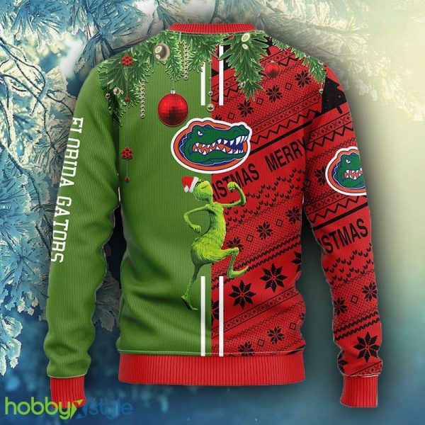 NCAA Christmas Florida Gators Grinch & Scooby-Doo Christmas Ugly Sweater For Men Women - NCAA Florida Gators Grinch & Scooby-Doo Christmas Ugly Sweater_2
