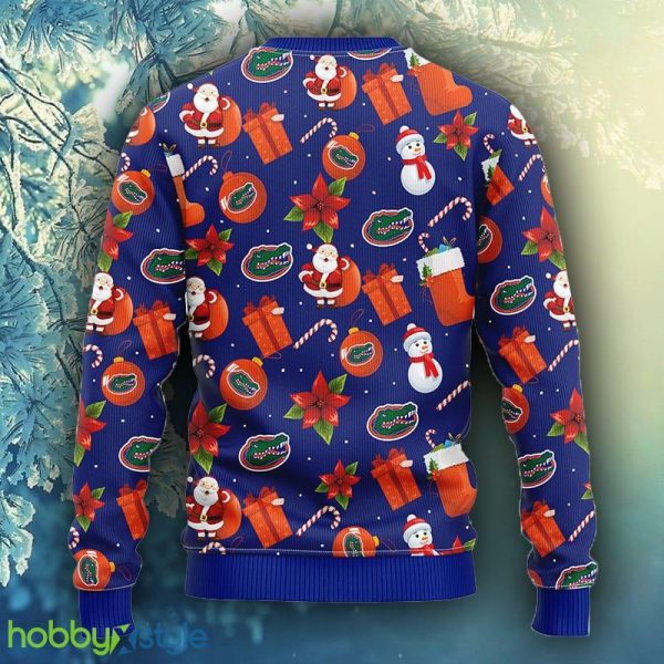 NCAA Christmas Florida Gators Santa Claus Snowman Christmas Ugly Sweater For Men Women - NCAA Florida Gators Santa Claus Snowman Christmas Ugly Sweater_2
