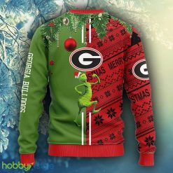 NCAA Christmas Georgia Bulldogs Grinch & Scooby-Doo Christmas Ugly Sweater For Men Women - NCAA Georgia Bulldogs Grinch & Scooby-Doo Christmas Ugly Sweater_2