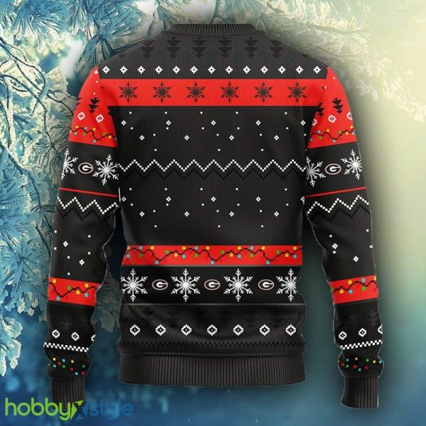 NCAA Christmas Georgia Bulldogs HoHoHo Mickey Christmas Ugly Sweater For Men Women - NCAA Georgia Bulldogs HoHoHo Mickey Christmas Ugly Sweater_2