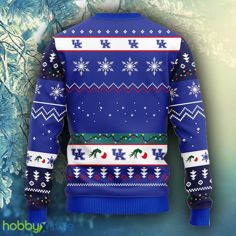 NCAA Christmas Kentucky Wildcats 12 Grinch Xmas Day Christmas Ugly Sweater For Men Women - NCAA Kentucky Wildcats 12 Grinch Xmas Day Christmas Ugly Sweater_2