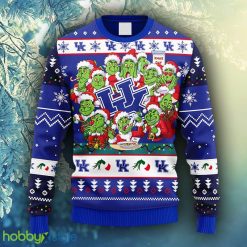 NCAA Christmas Kentucky Wildcats 12 Grinch Xmas Day Christmas Ugly Sweater For Men Women - NCAA Kentucky Wildcats 12 Grinch Xmas Day Christmas Ugly Sweater_1