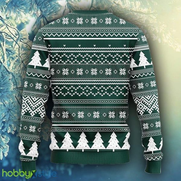 NCAA Christmas Michigan State Spartans Grinch Hug Christmas Ugly Sweater For Men Women - NCAA Michigan State Spartans Grinch Hug Christmas Ugly Sweater_2