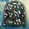 NCAA Christmas Michigan State Spartans Santa Claus Snowman Christmas Ugly Sweater For Men Women - NCAA Michigan State Spartans Santa Claus Snowman Christmas Ugly Sweater_2