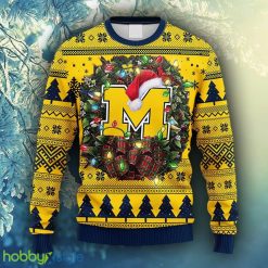 NCAA Christmas Michigan Wolverines Christmas Ugly Sweater For Men Women - NCAA Michigan Wolverines Christmas Ugly Sweater_1