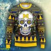 NCAA Christmas Michigan Wolverines Skull Flower Ugly Christmas Ugly Sweater For Men Women - NCAA Michigan Wolverines Skull Flower Ugly Christmas Ugly Sweater_2