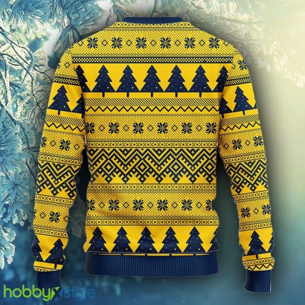 NCAA Christmas Michigan Wolverines Tree Ball Christmas Ugly Sweater For Men Women - NCAA Michigan Wolverines Tree Ball Christmas Ugly Sweater_2