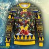 NCAA Christmas Michigan Wolverines Tree Ugly Christmas Fleece Sweater For Men Women - NCAA Michigan Wolverines Tree Ugly Christmas Fleece Sweater_2