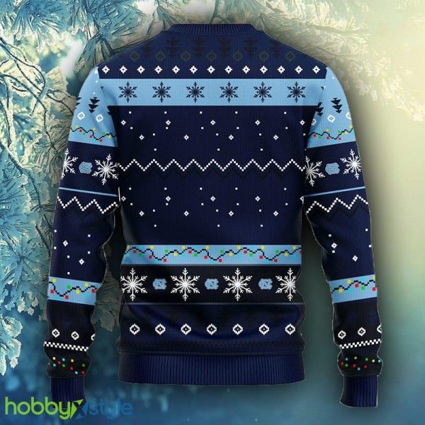 NCAA Christmas North Carolina Tar Heels Dabbing Santa Claus Christmas Ugly Sweater For Men Women - NCAA North Carolina Tar Heels Dabbing Santa Claus Christmas Ugly Sweater_2