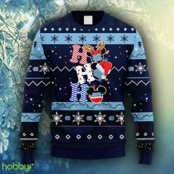 NCAA Christmas North Carolina Tar Heels HoHoHo Mickey Christmas Ugly Sweater For Men Women - NCAA North Carolina Tar Heels HoHoHo Mickey Christmas Ugly Sweater_1
