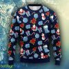 NCAA Christmas North Carolina Tar Heels Santa Claus Snowman Christmas Ugly Sweater For Men Women - NCAA North Carolina Tar Heels Santa Claus Snowman Christmas Ugly Sweater_2