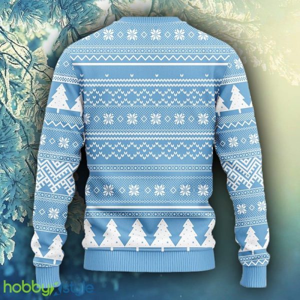 NCAA Christmas North Carolina Tar Heels Skull Flower Ugly Christmas Ugly Sweater For Men Women - NCAA North Carolina Tar Heels Skull Flower Ugly Christmas Ugly Sweater_2