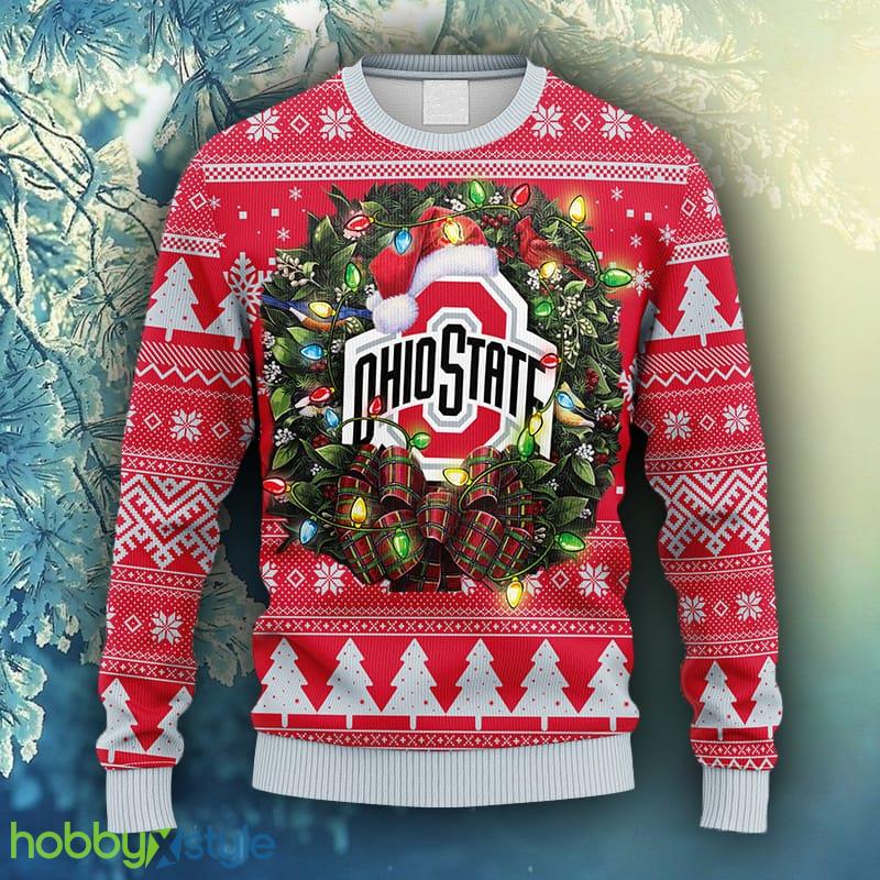 NCAA Christmas Ohio State Buckeyes Christmas Ugly Sweater For Men Women - NCAA Ohio State Buckeyes Christmas Ugly Sweater_1
