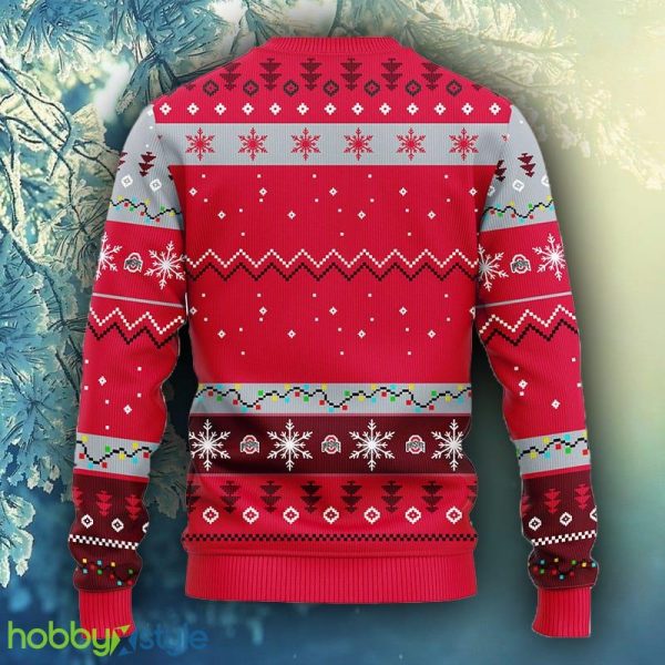 NCAA Christmas Ohio State Buckeyes HoHoHo Mickey Christmas Ugly Sweater For Men Women - NCAA Ohio State Buckeyes HoHoHo Mickey Christmas Ugly Sweater_2