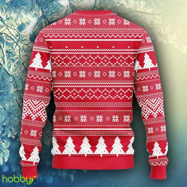 NCAA Christmas Ohio State Buckeyes Skull Flower Ugly Christmas Ugly Sweater For Men Women - NCAA Ohio State Buckeyes Skull Flower Ugly Christmas Ugly Sweater_2