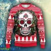 NCAA Christmas Ohio State Buckeyes Skull Flower Ugly Christmas Ugly Sweater For Men Women - NCAA Ohio State Buckeyes Skull Flower Ugly Christmas Ugly Sweater_2