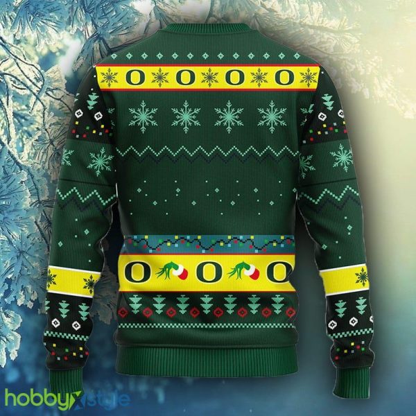 NCAA Christmas Oregon Ducks Grinch Christmas Ugly Sweater For Men Women - NCAA Oregon Ducks Grinch Christmas Ugly Sweater_2