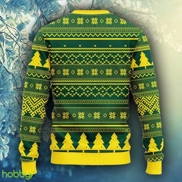 NCAA Christmas Oregon Ducks Skull Flower Ugly Christmas Ugly Sweater For Men Women - NCAA Oregon Ducks Skull Flower Ugly Christmas Ugly Sweater_2