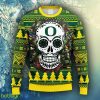 NCAA Christmas Oregon Ducks Skull Flower Ugly Christmas Ugly Sweater For Men Women - NCAA Oregon Ducks Skull Flower Ugly Christmas Ugly Sweater_2