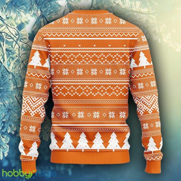 NCAA Christmas Texas Longhorns Skull Flower Ugly Christmas Ugly Sweater For Men Women - NCAA Texas Longhorns Skull Flower Ugly Christmas Ugly Sweater_2