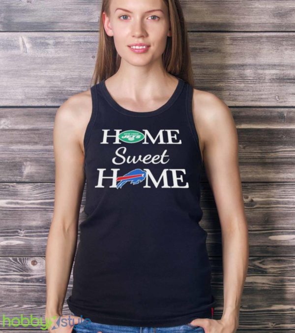 New York J Football And Buffalo Bills Football Home Sweet Home Shirt Product Photo 4
