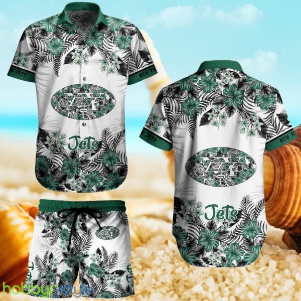New York Jets NFL Hawaiian Shirt And Short Flower Tropical Pattern Summer Style New Trends Gift Best Fans Product Photo 1