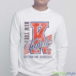 New York Knicks Eastern Conference Basketball T shirt - White Sweatshirt