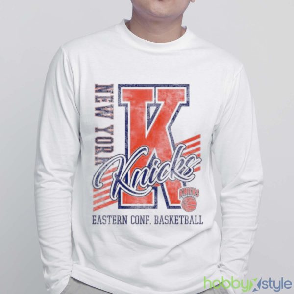 New York Knicks Eastern Conference Basketball T shirt - White Sweatshirt