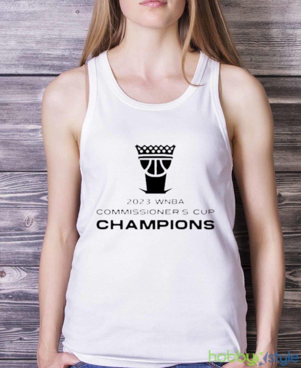New York Liberty 2023 WNBA Commissioner’s Cup Champions shirt - White Ladies Tank Top