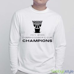 New York Liberty 2023 WNBA Commissioner’s Cup Champions shirt - White Sweatshirt