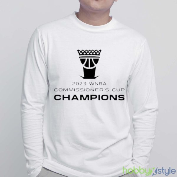 New York Liberty 2023 WNBA Commissioner’s Cup Champions shirt - White Sweatshirt