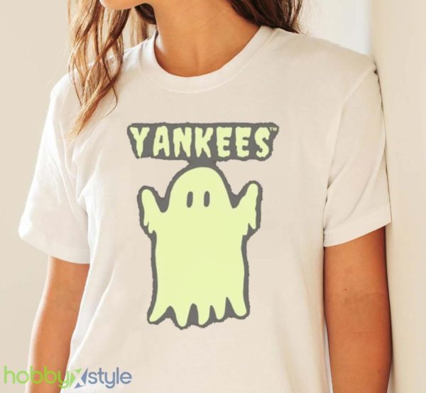 New York Yankees Ghost Season Crop Halloween 2022 Shirt Product Photo 4