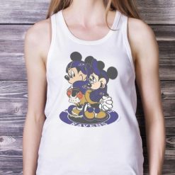 Nfl Baltimore Ravens Mickey Mouse And Minnie Mouse Shirt Product Photo 2