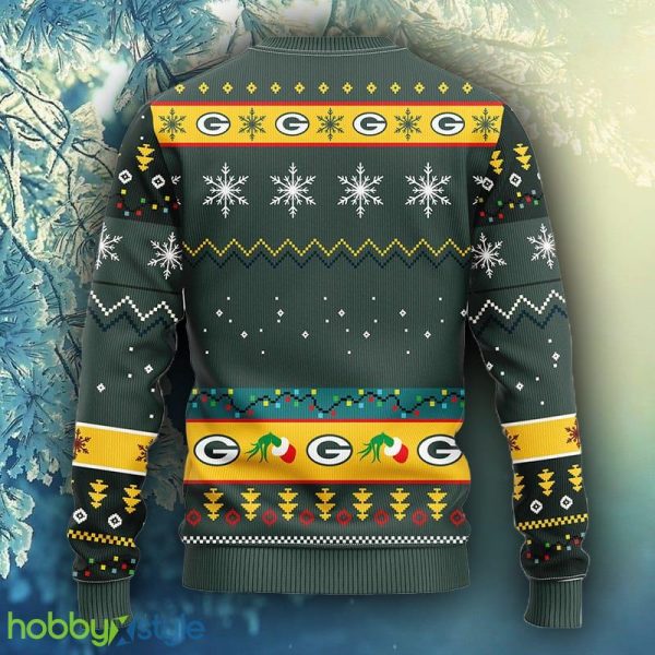 NFL Fans Green Bay Packers Grinch Christmas Ugly Sweater For Men Women - NFL Green Bay Packers Grinch Christmas Ugly Sweater_2