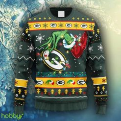NFL Fans Green Bay Packers Grinch Christmas Ugly Sweater For Men Women - NFL Green Bay Packers Grinch Christmas Ugly Sweater_1