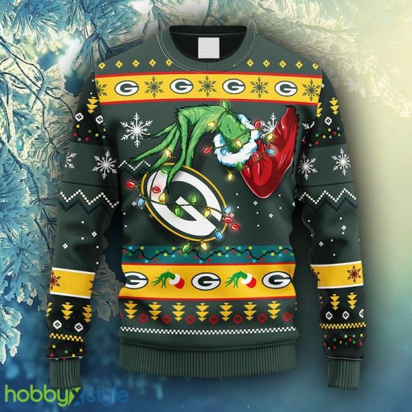 NFL Fans Green Bay Packers Grinch Christmas Ugly Sweater For Men Women - NFL Green Bay Packers Grinch Christmas Ugly Sweater_1