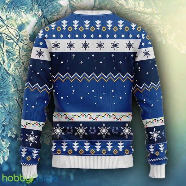 NFL Fans Indianapolis Colts Dabbing Santa Claus Christmas Ugly Sweater For Men Women - NFL Indianapolis Colts Dabbing Santa Claus Christmas Ugly Sweater_2