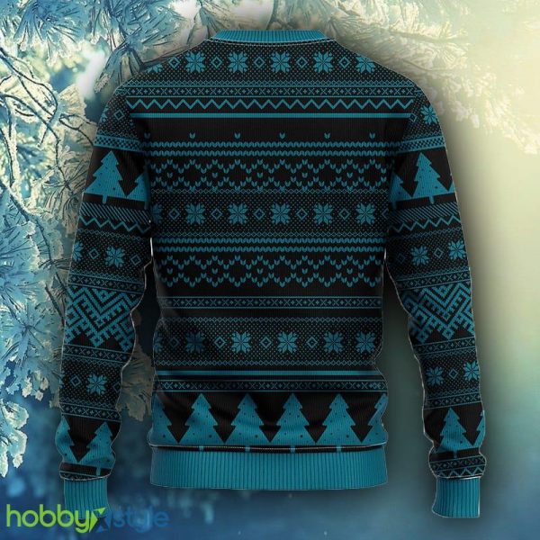NFL Fans Jacksonville Jaguars Skull Flower Ugly Christmas Ugly Sweater For Men Women - NFL Jacksonville Jaguars Skull Flower Ugly Christmas Ugly Sweater_2