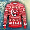 NFL Fans Kansas City Chiefs Grateful Dead Ugly Christmas Fleece Sweater For Men Women - NFL Kansas City Chiefs Grateful Dead Ugly Christmas Fleece Sweater_2