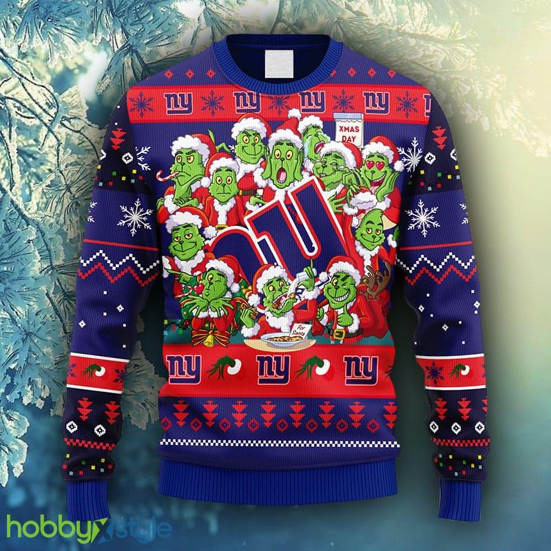 NFL Fans New York Giants 12 Grinch Xmas Day Christmas Ugly Sweater For Men Women - NFL New York Giants 12 Grinch Xmas Day Christmas Ugly Sweater_2
