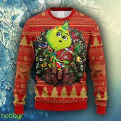 NFL Fans San Francisco 49ers Grinch Hug Christmas Ugly Sweater For Men Women - NFL San Francisco 49ers Grinch Hug Christmas Ugly Sweater_1