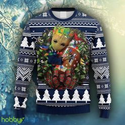 NFL Fans Seattle Seahawks Groot Hug Christmas Ugly Sweater For Men Women - NFL Seattle Seahawks Groot Hug Christmas Ugly Sweater_1