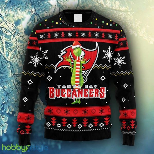 NFL Fans Tampa Bay Buccaneers Funny Grinch Christmas Ugly Sweater For Men Women - NFL Tampa Bay Buccaneers Funny Grinch Christmas Ugly Sweater_1