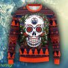 NHL Logo Edmonton Oilers Skull Flower Ugly Christmas Ugly Sweater For Men Women - NHL Edmonton Oilers Skull Flower Ugly Christmas Ugly Sweater_2