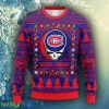 NHL Logo Montreal Canadians Grateful Dead Ugly Christmas Fleece Sweater For Men Women - NHL Montreal Canadians Grateful Dead Ugly Christmas Fleece Sweater_2