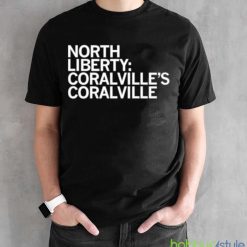 North Liberty Coralville’s Coralville shirt - Black Unisex T-Shirt