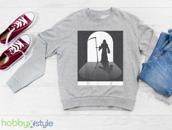 Occult Grim Reaper Simple Halloween Costume T Shirt Product Photo 3