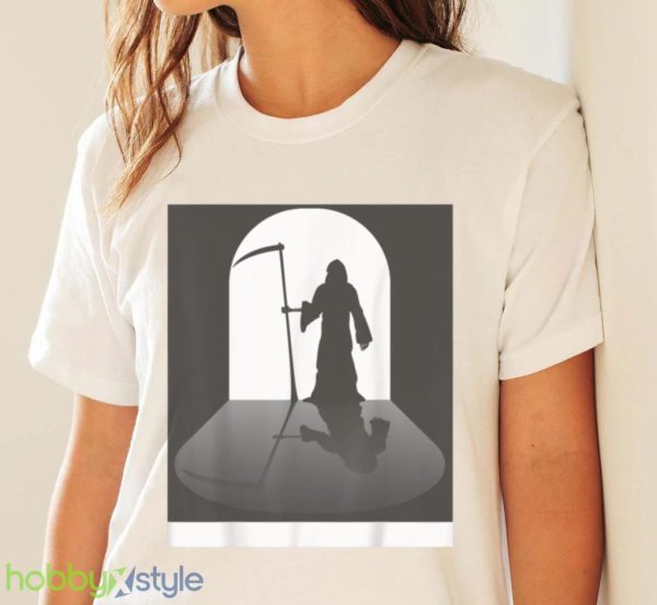 Occult Grim Reaper Simple Halloween Costume T Shirt Product Photo 4