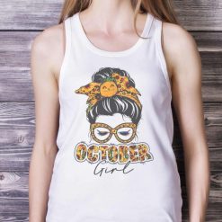 October Girl Halloween Thanksgiving Fall Birthday October T Shirt Product Photo 5