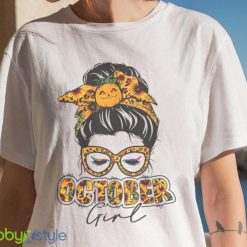 October Girl Halloween Thanksgiving Fall Birthday October T Shirt Product Photo 7